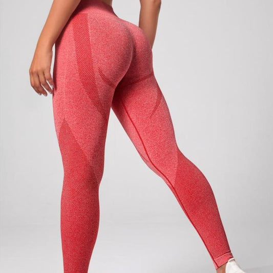 Seamless Knitted Peach Hip High Waist Slim Fit Fitness Running Sports Yoga Pants Women