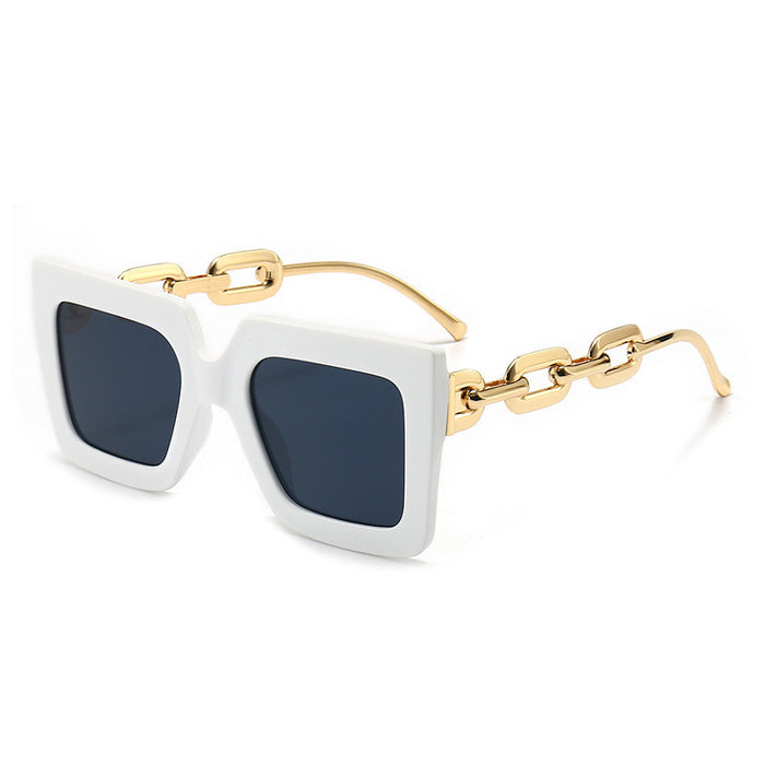 Square Chain Sunglasses Sun Glasses Retro Personalized Fashion Sunglasses For Women