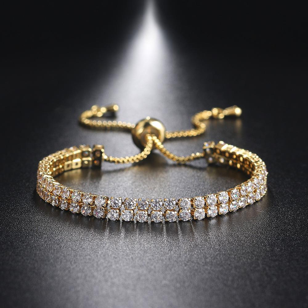 Fashion Double Row Zircon Bracelet For Women