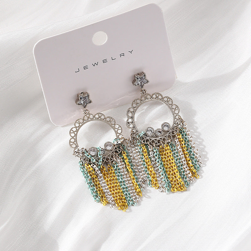 Creative Exaggerating Tassel Jewelry Earrings