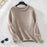 Solid Color Curling Pullover Women's Sweater