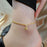 Small Golden Balls Anklet Female Titanium Steel