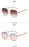 Oval Frame Metal Chain Sunglasses For Women