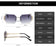 Frameless Trimming Sunglasses Polygon Women