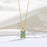 Fashionable All-match Micro Inlaid Zircon Electroplated Real Gold Turquoise Bear Necklace Pendant Light Luxury