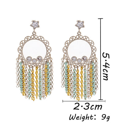 Creative Exaggerating Tassel Jewelry Earrings