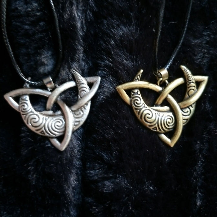 Fashion Personality Moon Trinity Necklace