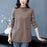 Half Turtleneck Knitted Warm Woolen Skirt Women's Winter Loose