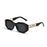 Square Spectacle Frame Black Women's Fashion Sunglasses