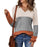 V-neck Hollow-out Pullover Knitted Rib Sweater