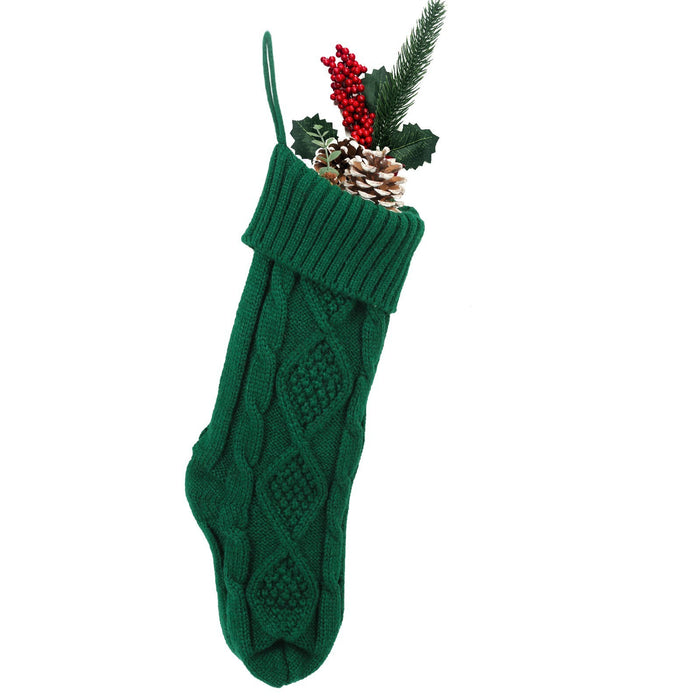 Embroidered Knitted Christmas Socks Decorative Products