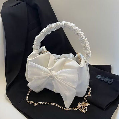Women's New Fashionable High-grade Chain Cute Bow Shoulder Messenger Bag