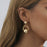 Fashion Popular Golden Pierced Geometric Earrings