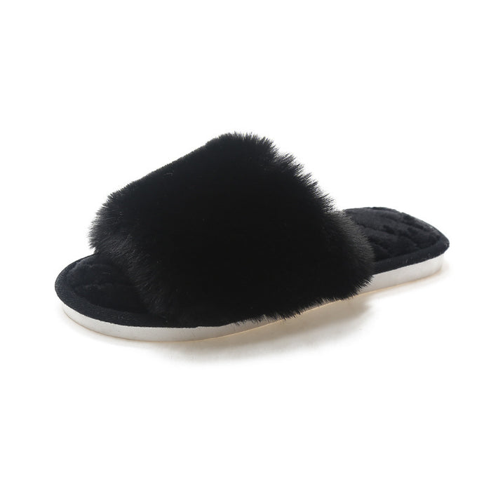 Women's Home Flat Warm Online Influencer Fashion Cotton Slippers