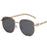 Oval Frame Metal Chain Sunglasses For Women