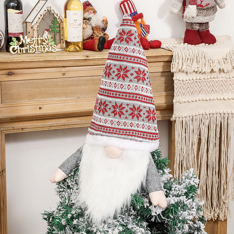 Christmas Tree Hat Forest Elderly Tree-top Star Home Decorations Arrangement Products