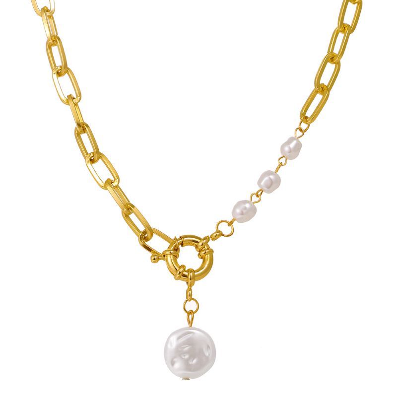 Baroque Alien Pearl Pendant Necklace