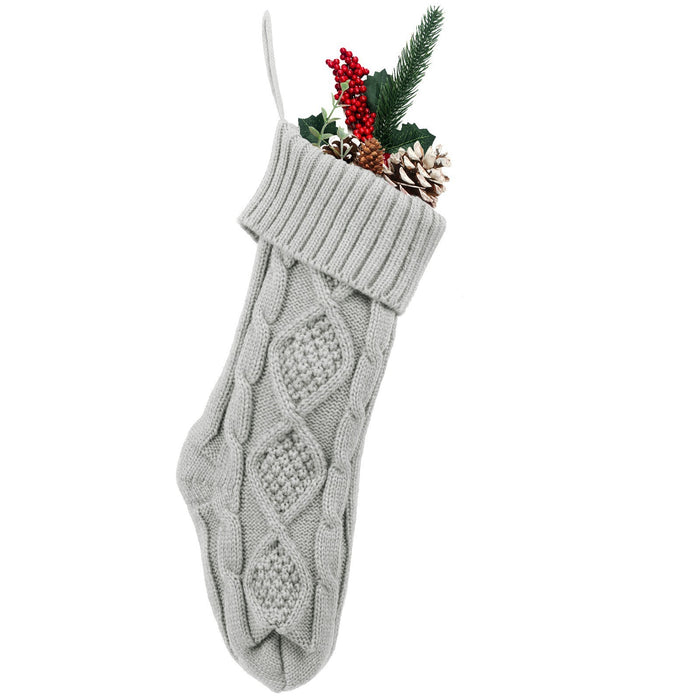 Embroidered Knitted Christmas Socks Decorative Products