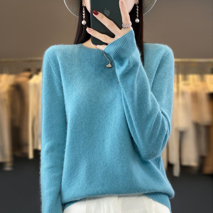 Solid Color Simple Pullover Cashmere Loose Sweater