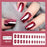 Hot Girl Sweet Cool Wine Red Nail Sticker