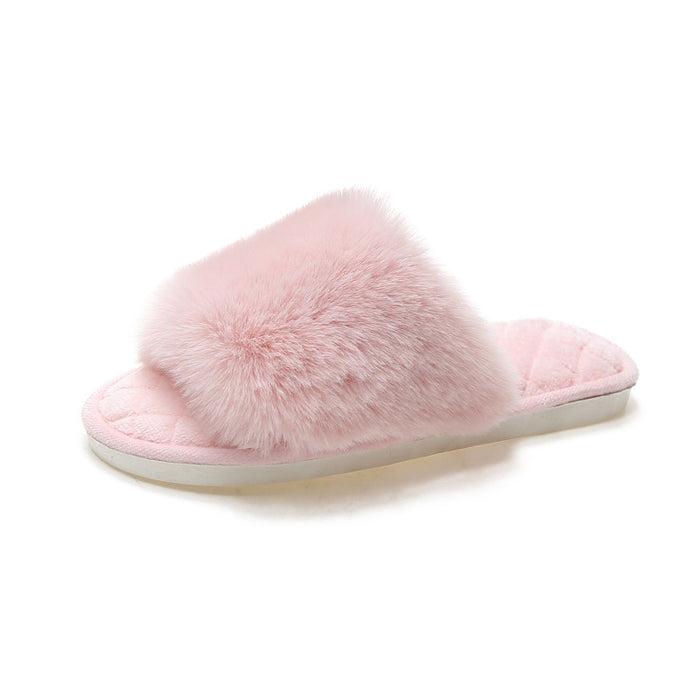 Women's Home Flat Warm Online Influencer Fashion Cotton Slippers