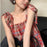 Women's Lace Up Sleeveless Loose Plaid Vest