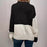 Women's Knitting Sweater Stitching Contrast Color Pullover Top