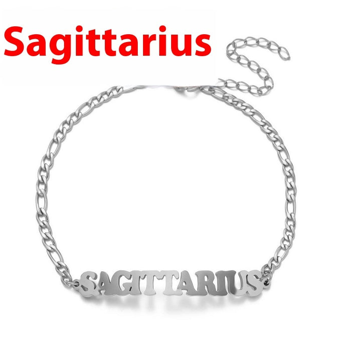 Bracelet Fashion Stainless Steel Twelve Constellation