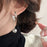 Light Luxury Diamond-embedded Long Tassel Linen Ear Studs