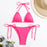 Women's Plain Neck Tied Bikini Set