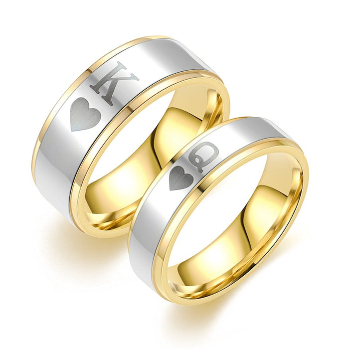 Couple Ring Titanium Steel Men's And Women's Ring