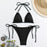 Women's Plain Neck Tied Bikini Set