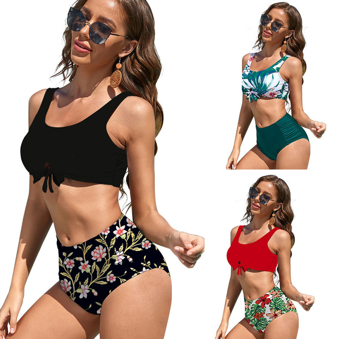 European And American Sexy Slim Fit Slimming High Top Sports Bikini Women's Swimsuit