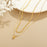 Minimalist Double-layer Golden Balls Titanium Steel Double-layer Necklace