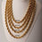 Rock Hip Hop Chunky Chain Necklace Stainless Steel Plated 24k Real Gold