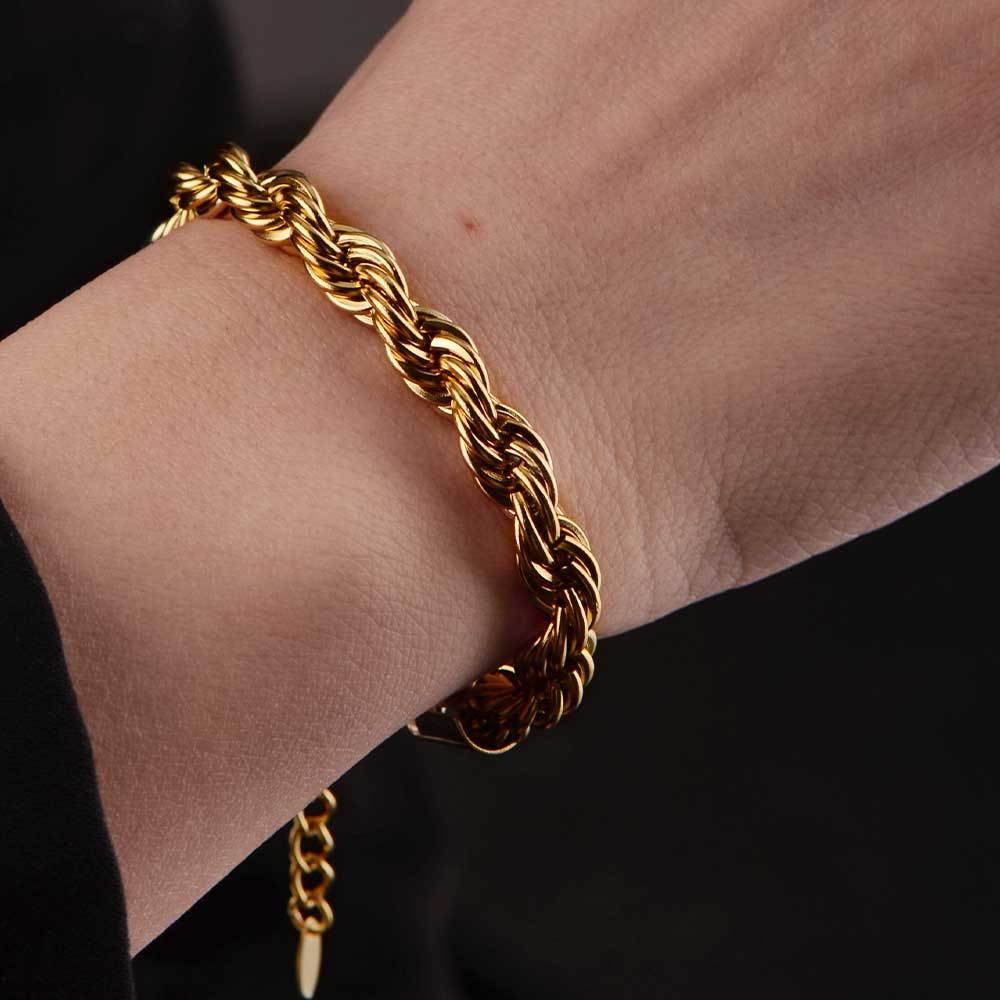 Rock Hip Hop Chunky Chain Necklace Stainless Steel Plated 24k Real Gold