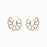 Fashion Stud Earrings Hollow Sector