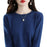 Solid Color Simple Pullover Cashmere Loose Sweater