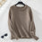 Solid Color Curling Pullover Women's Sweater