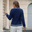 Elegant V-neck Sweater Fashionable Loose Twist All-match Top For Women