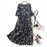 Round-neck Long Printed Casual Fashion Ladies Dress