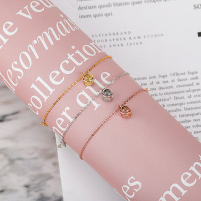 Photo Customization Projection Bracelet In 100 Languages I Love You