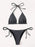 New Solid Color Simple Bikini Split Swimsuit Swimwear