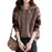 Women's Sweater Idle Style Casual Hooded Loose Sweater Long Sleeve