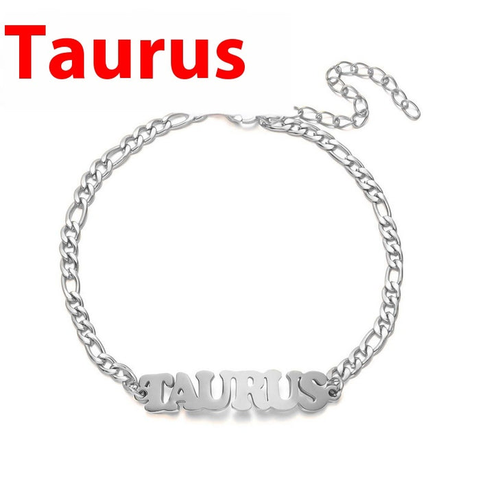 Bracelet Fashion Stainless Steel Twelve Constellation