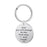 Creative Thanksgiving Father Stainless Steel Lettering Keychain