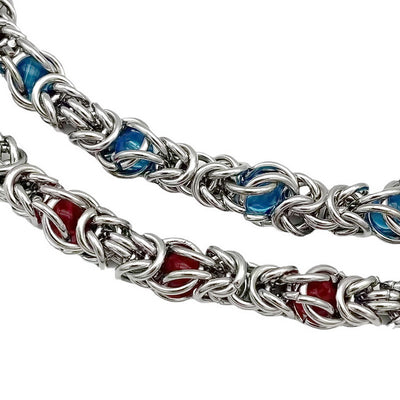 Sapphire Splice Necklace For Men