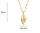 Cat's Eye Wheat Titanium Steel Necklace Does Not Fade For Women